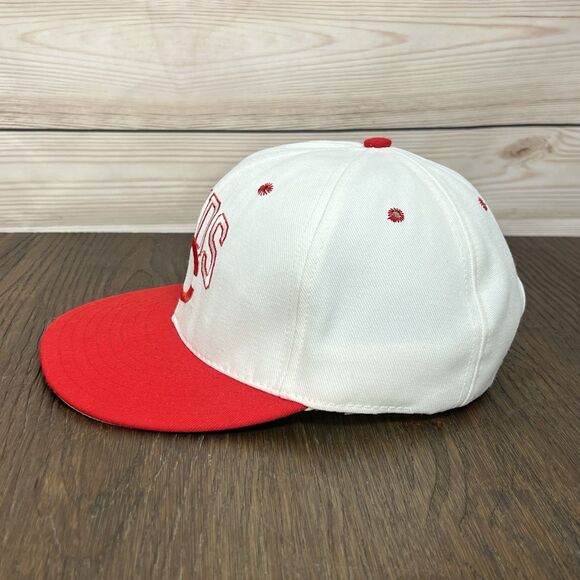 Vintage ANNCO Cincinnati Reds Hat Snapback Cap Pro Line MLB 90s USA Red/White - Picture 3 of 12